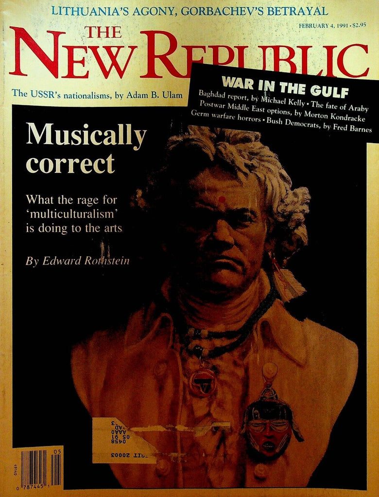 New Republic Magazine February 4 1991 Lasse Hallstrom Iraq War Beethoven