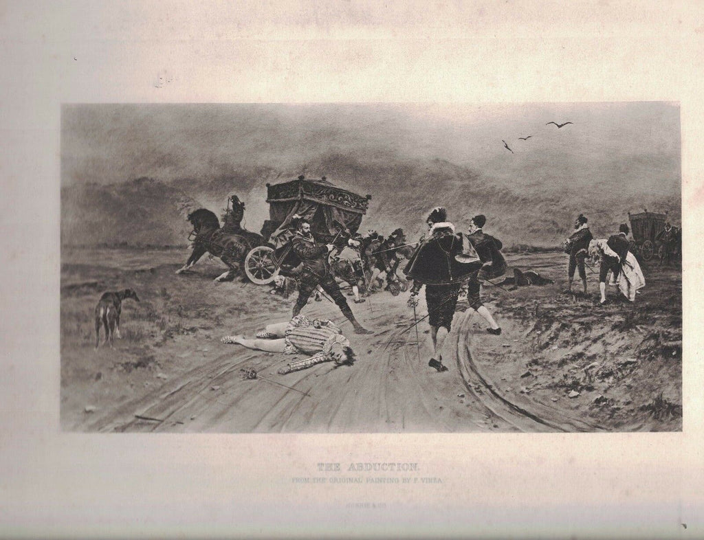 The Abduction 1880s Gebbie & Co Print