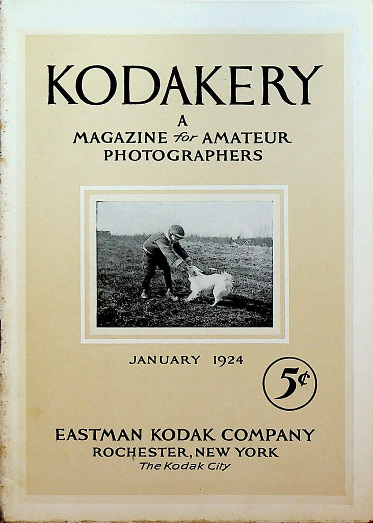 Kodakery Magazine for Amateur Photographers Kodak January 1924 Rochester NY