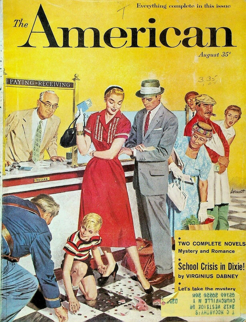 American Magazine August 1956 Dixie School Crisis Rex Stout Phil Dormont