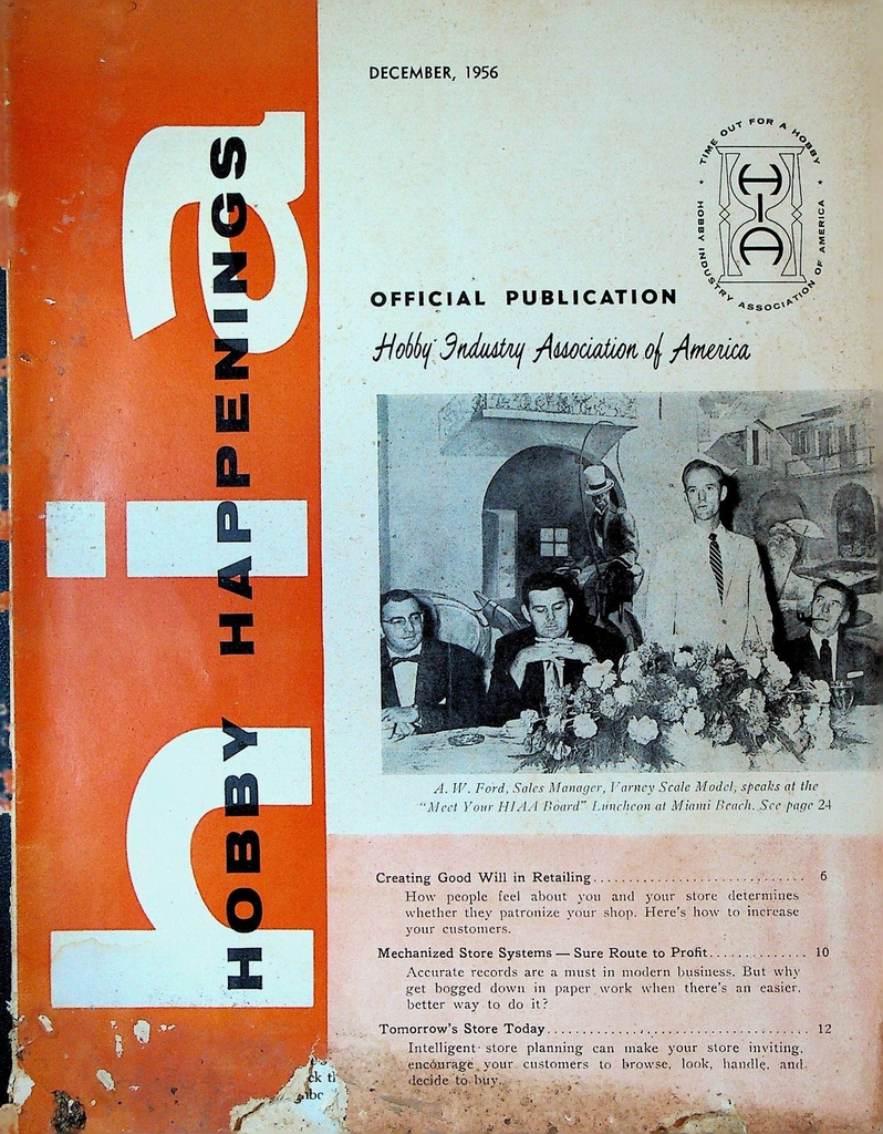 Hobby Happenings Magazine December 1956 Models