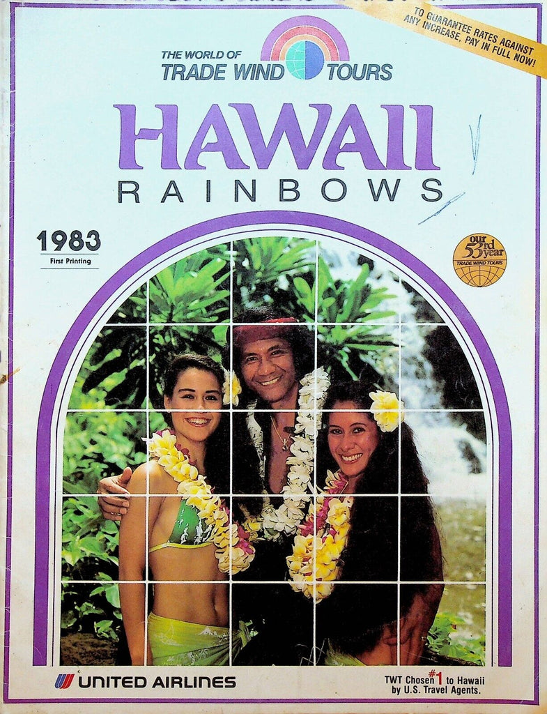 Hawaii Rainbows 1983 Travel Booklet United Airlines