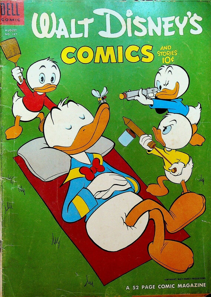 Walt Disney's Comics & Stories 167 Dell Comics 1954 Fly Swatting
