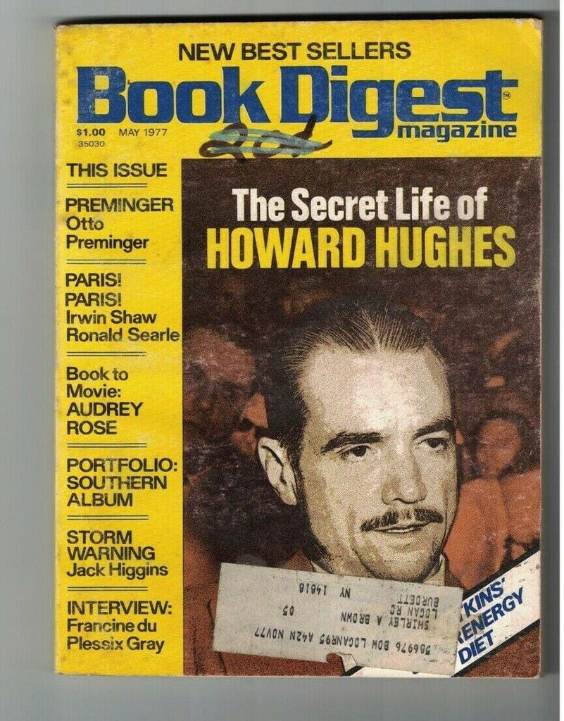 Book Digest Magazine May 1977 Howard Hughes Otto Preminger Jack Higgins