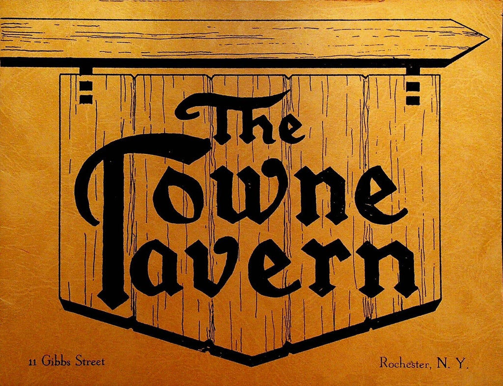 The Towne Tavern Rochester NY Souvenir Photo Folder 1940s  Gibbs St
