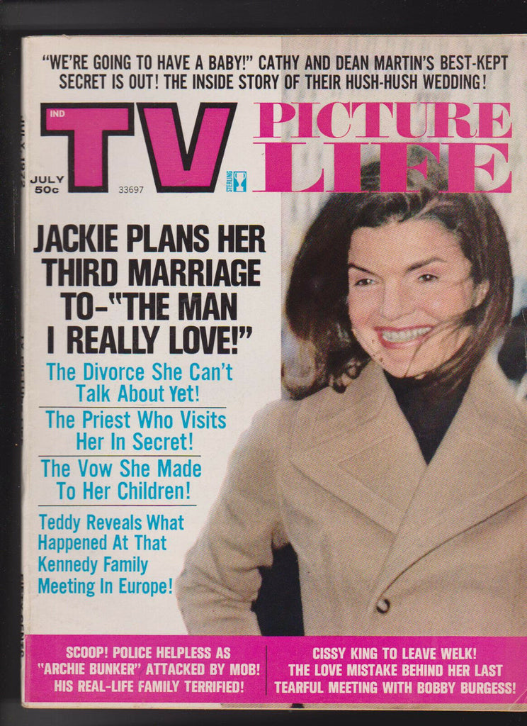 TV Picture Life Jackie Kennedy Dean Martin Cissy King July 1972