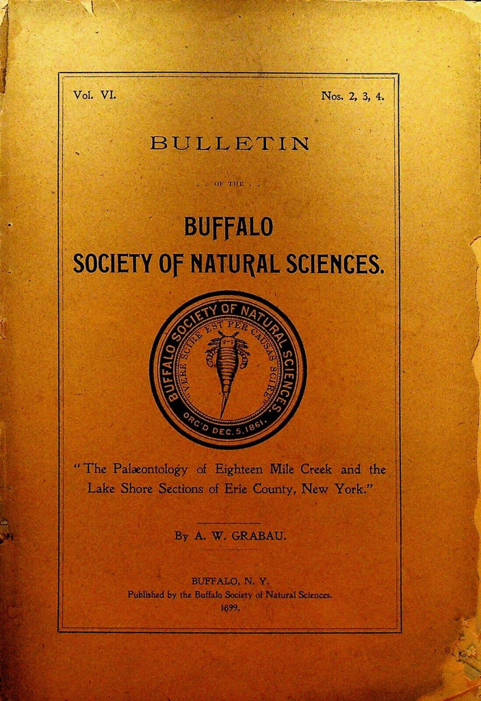 Bulletin of the Buffalo Society of Natural Sciences 1899 Paleontology