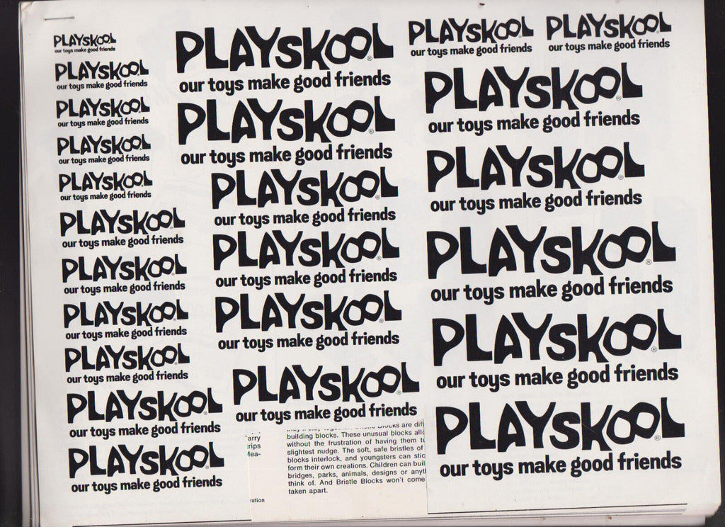 Playskool Our Toys Make Good Friends Ad Booklet 1970s Holiday Inn Lincoln Logs