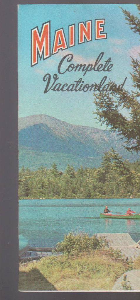 Maine Complete Vacationland 1950s Brochure