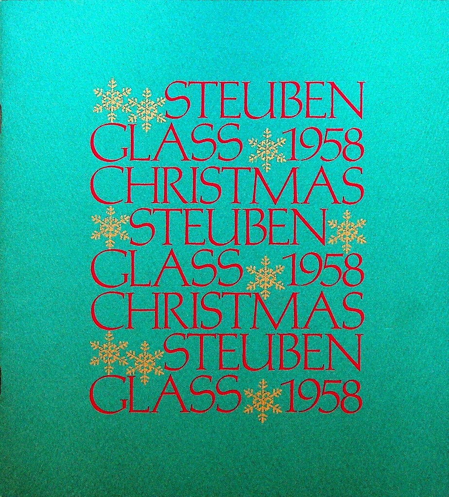 Steuben Glass Winter 1958 Christmas Catalog Bowl Vase Goblet Pitcher