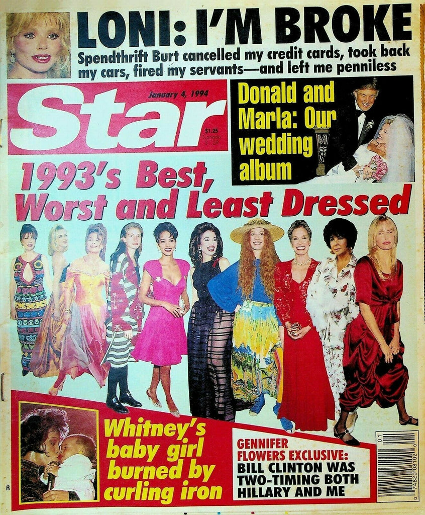 Star January 4 1994 Donald Trump Loni Anderson Whitney Houston Gennifer Flowers