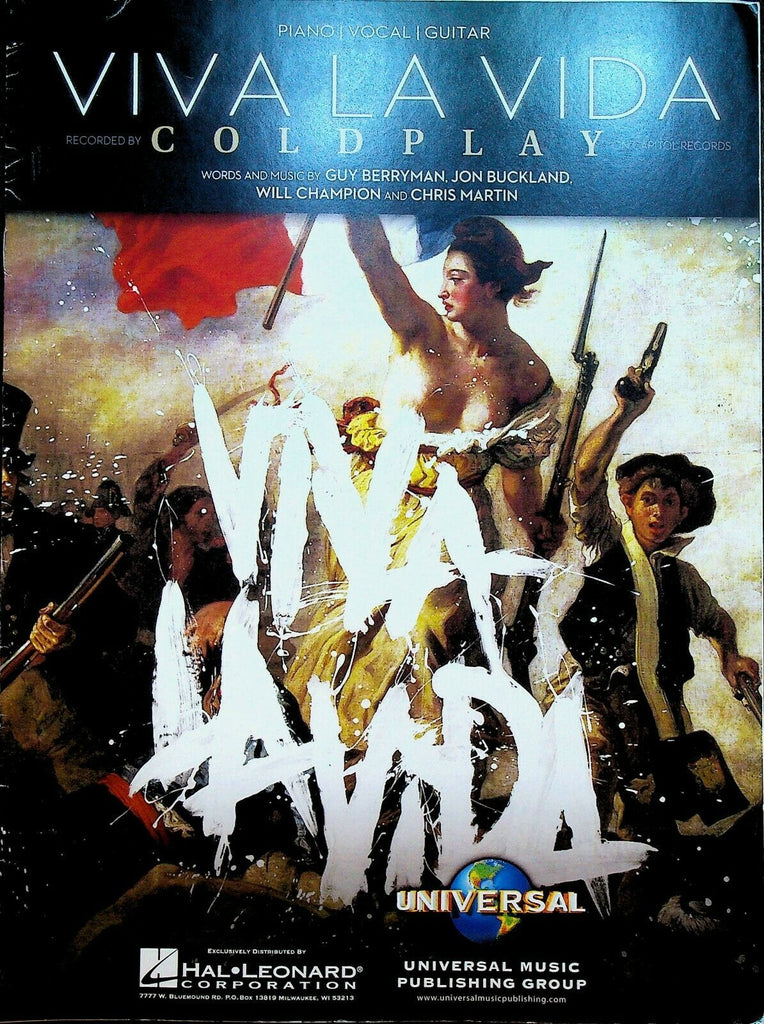Viva La Vida Sheet Music Coldplay 2008