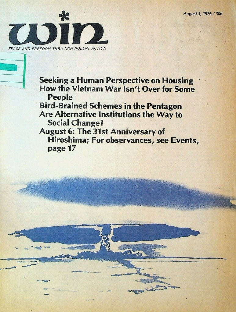 Win Magazine August 5 1976 Vietnamese POWs in Thailand Gibraltar
