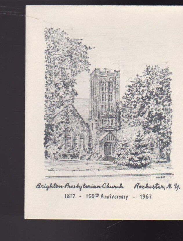 Brighton Presbyterian Church Rochester NY 1967 Lot of 15 Cards & Envelopes