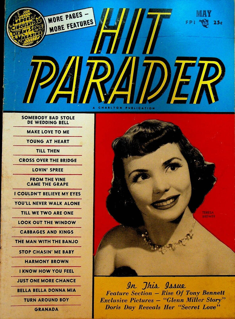Hit Parader May 1954 Tony Bennett Teresa Brewer Doris Day Glenn Miller