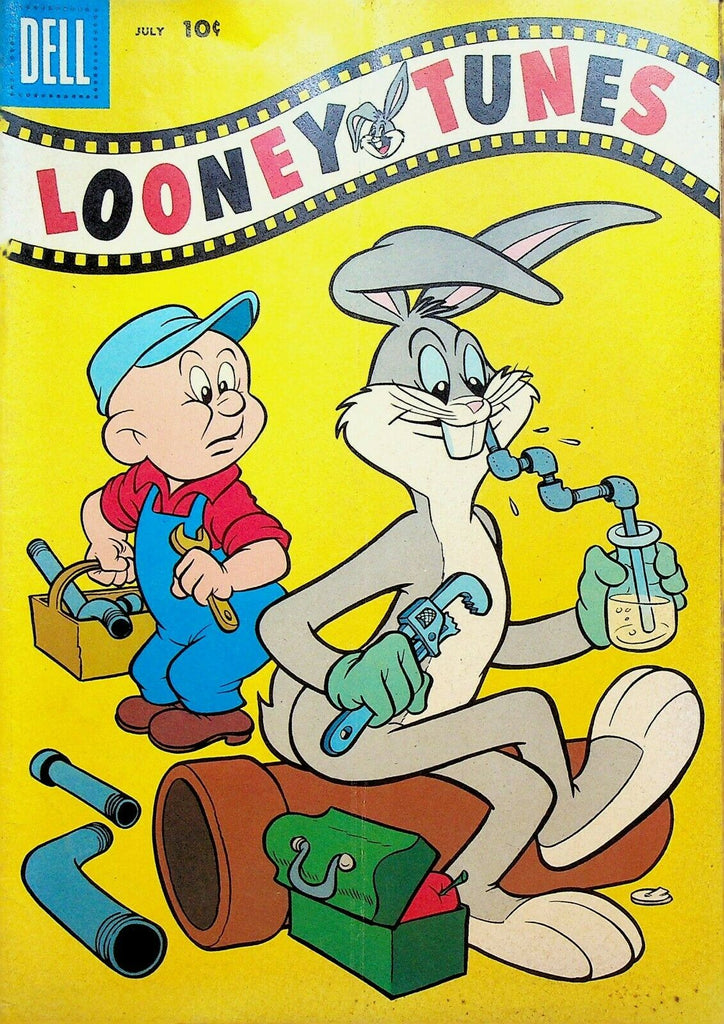 Looney Tunes 201 Dell Comics 1958 Bugs Bunny Elmer Fudd Plumber