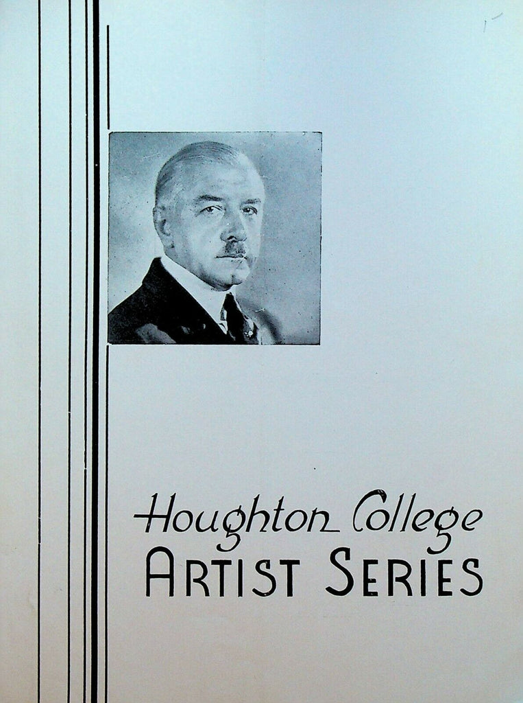 Rudolph Ganz Pianist Program April 25 1941 Houghton College Artist Series
