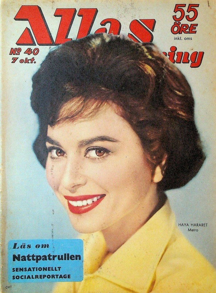 Allas Veckotidning October 7 1960 Haya Harareet Marjorie Heller Shirley McLaine