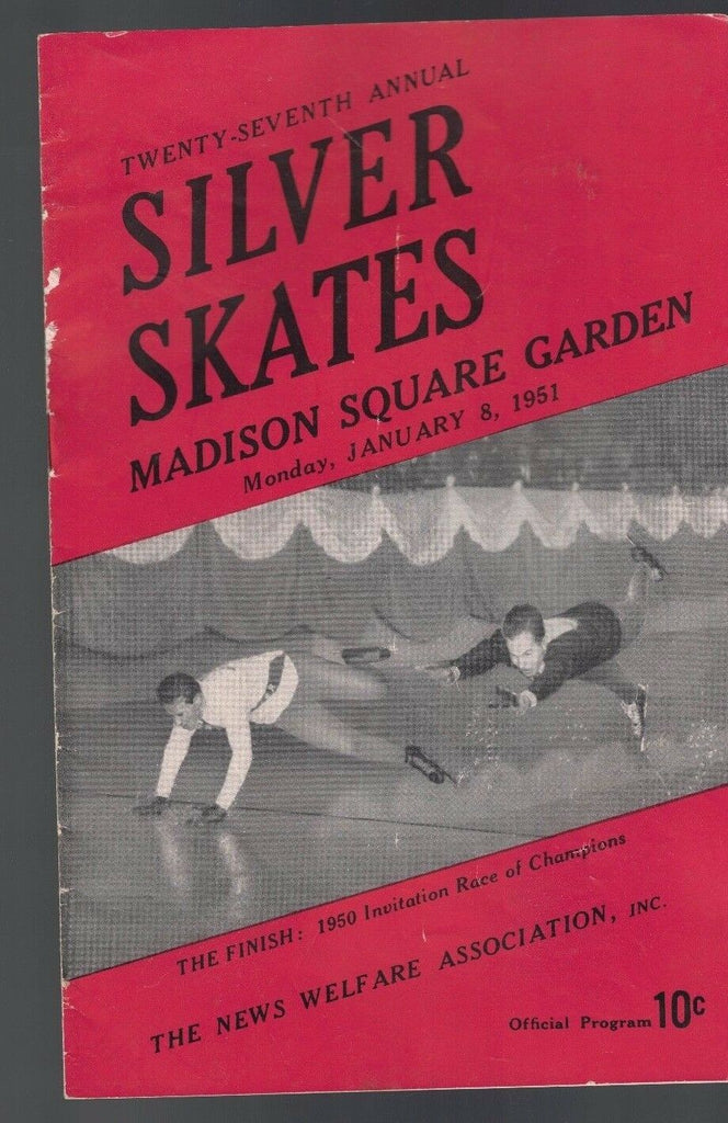 Silver Skates 1951 Program Carol Lynne Alice Farrar Ed Sullivan Ice Skating