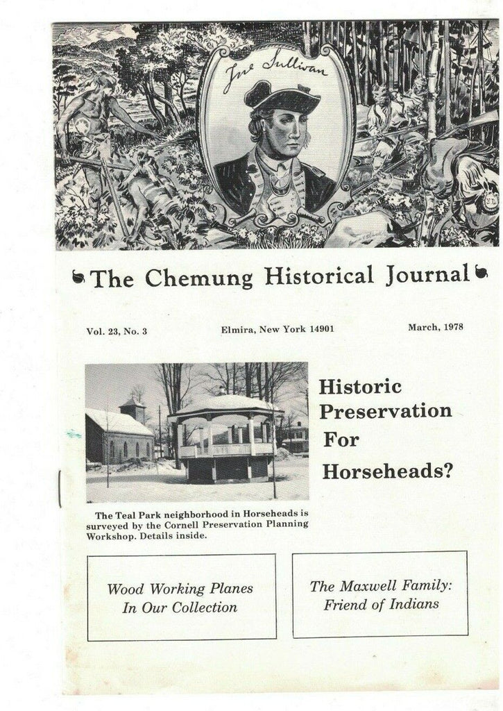 Chemung Historical Journal March 1978 Horseheads Maxwell Family Wood Planes