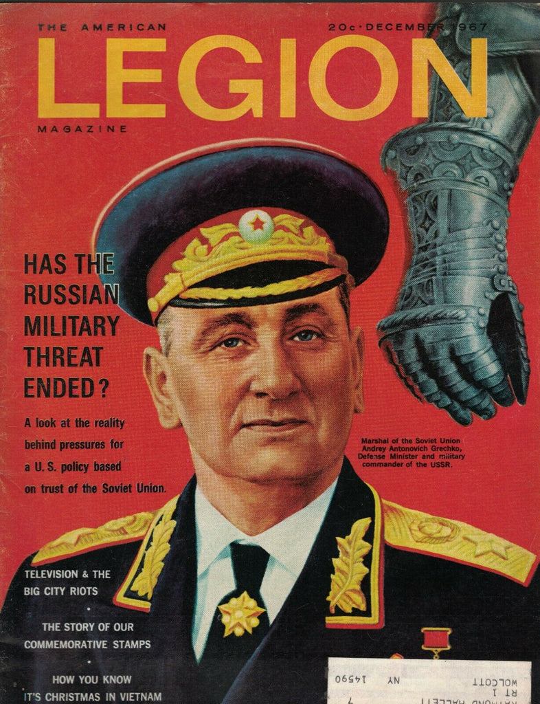 American Legion Magazine December 1967 Andrey Grechko Big City Riots Vietnam
