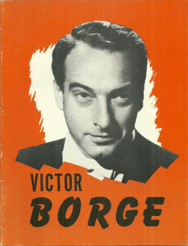Victor Borge Souvenir Program 1954 Comedy Pianist