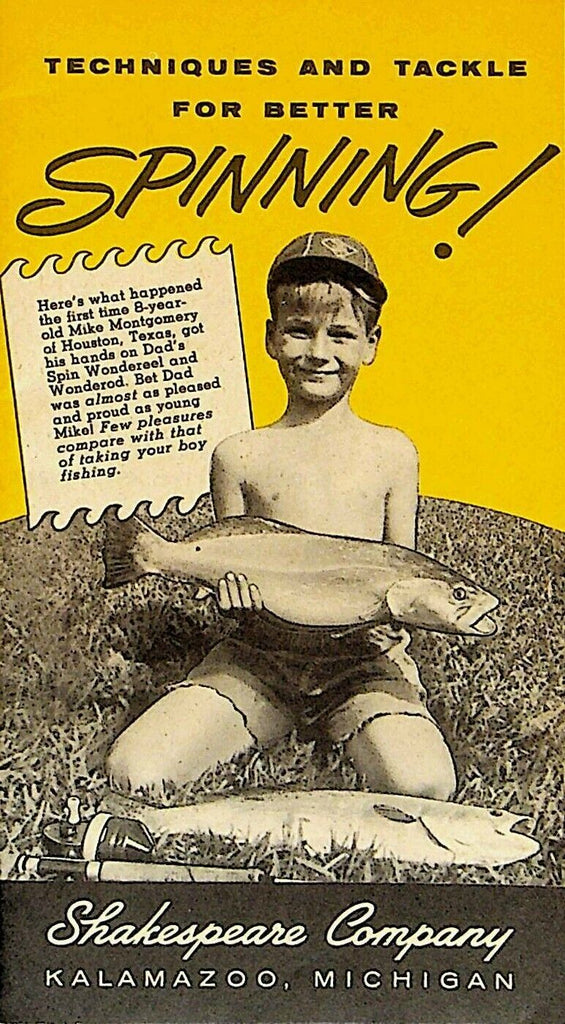 Shakespeare Company Brochure Techniques & Tackle for Better Spinning Fishing