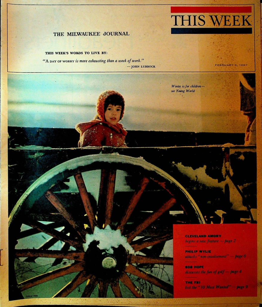 This Week February 5 1967 Art Linkletter Bob Hope Ann-Margret Philip Wylie