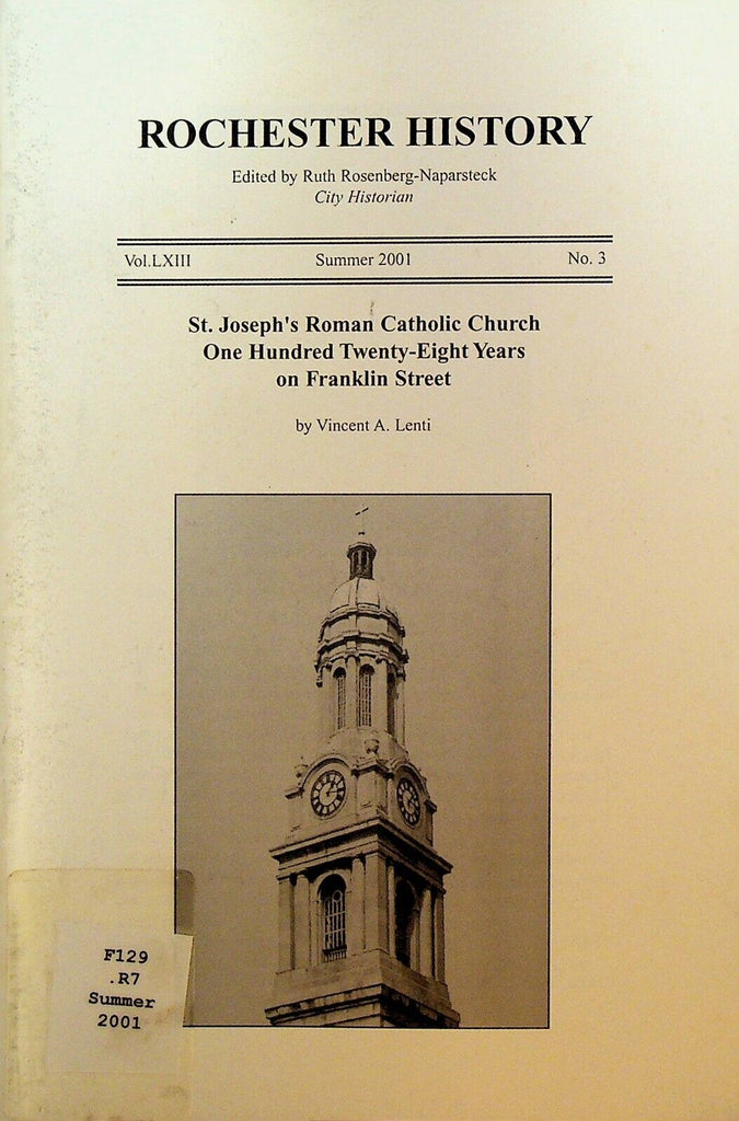 Rochester NY History Magazine Summer 2001 St Joseph's Roman Catholic Church
