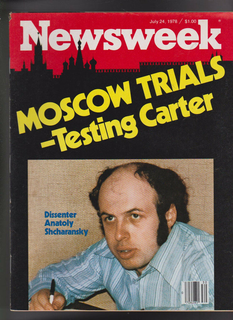 Newsweek Magazine Moscow Trials Anatoly Shcharandsky July 24 1978