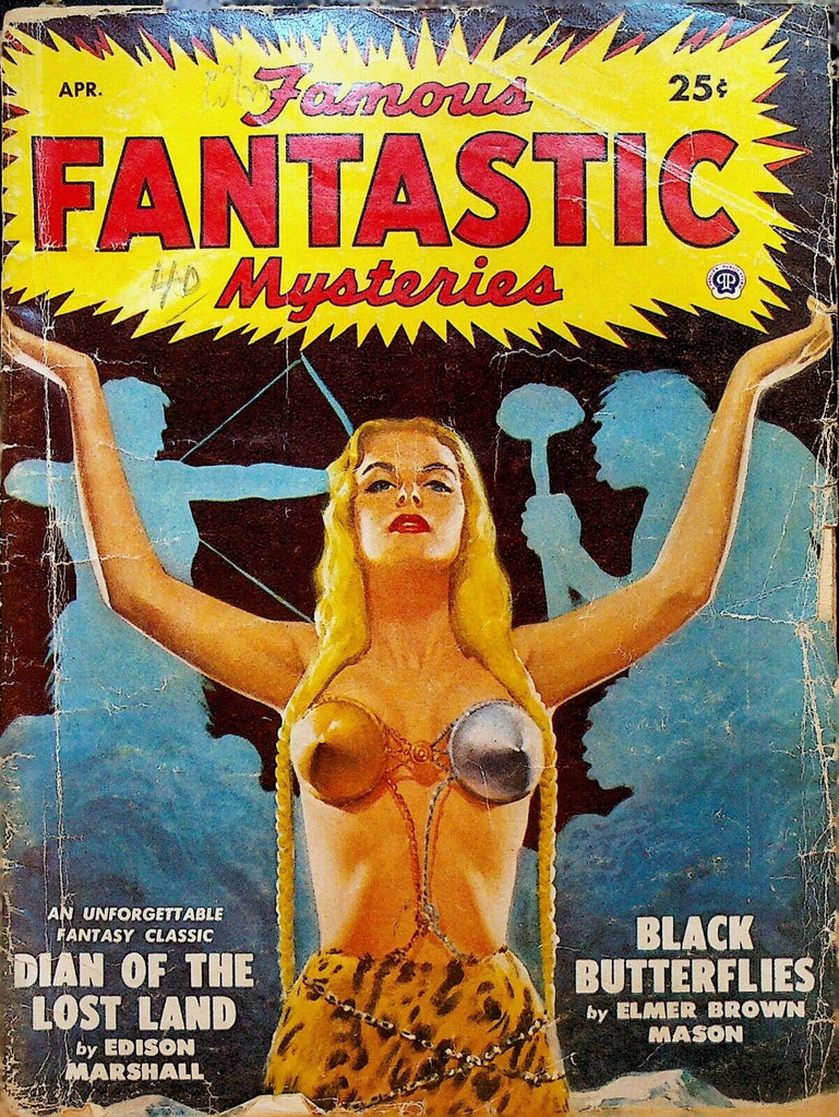 Famous Fantastic Mysteries Pulp April 1949 Edison Marshall Elmer Brown Mason