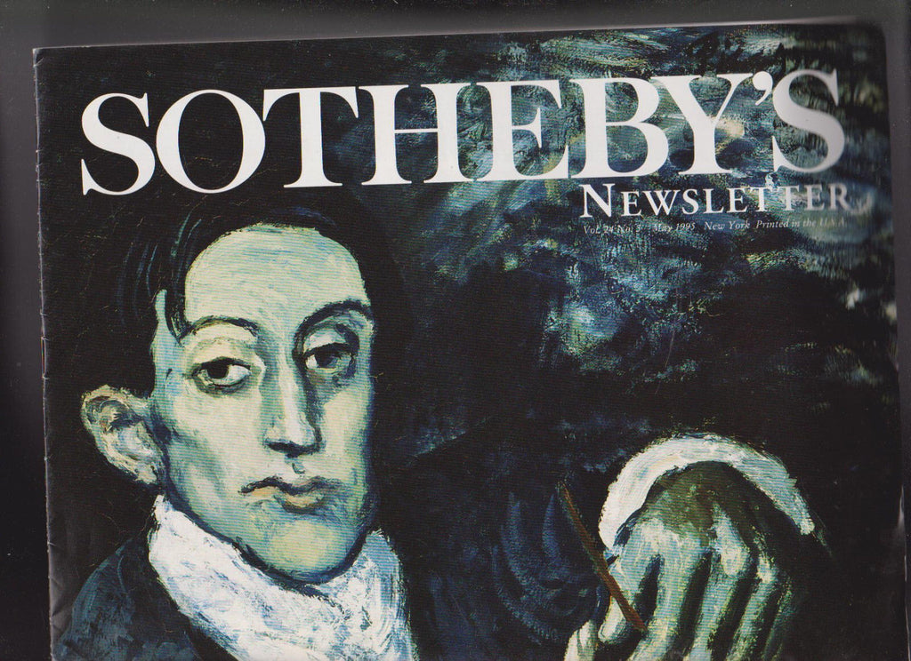 Sotheby's Newsletter May 1995 Pablo Picasso Angel Fernandez de Soto