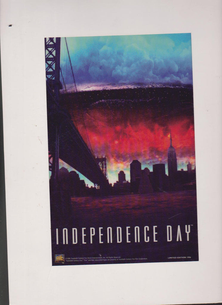 Independence Day Movie 9x12 Matted Print Limited Edition Alien Ship over City