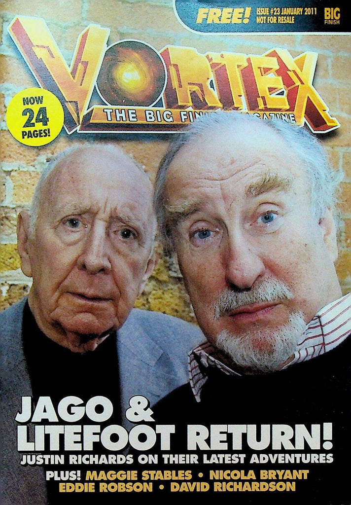 Vortex #23 January 2011 Doctor Who Jago Litefoot Justin Richards Nicola Bryant