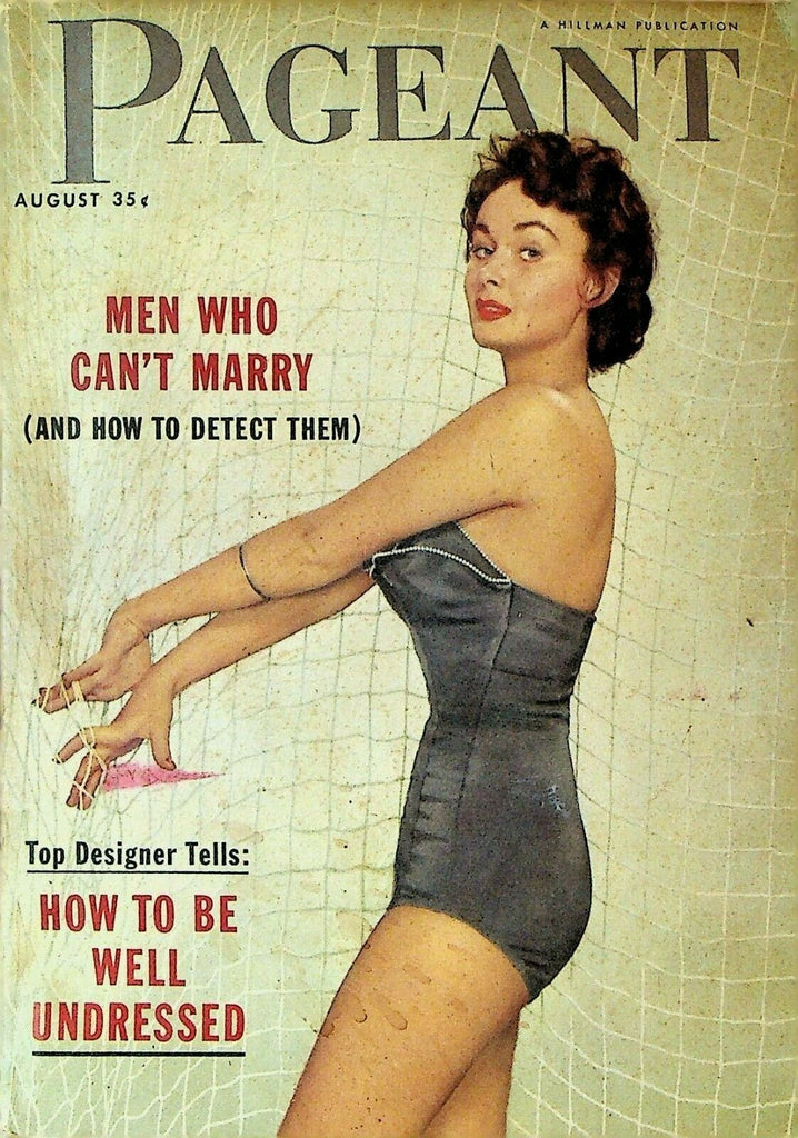 Pageant Magazine August 1954 Audrey Hepburn Willie Shoemaker Merle Oberon