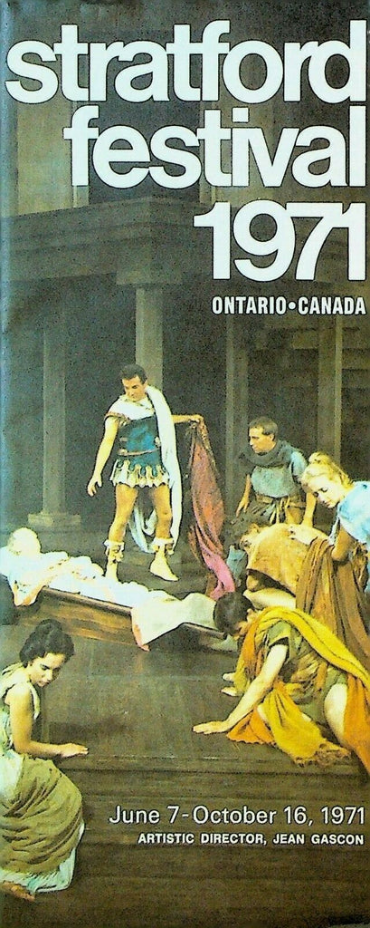 Stratford Festival 1971 Brochure Shakespeare Donald Sutherland Pat Galloway