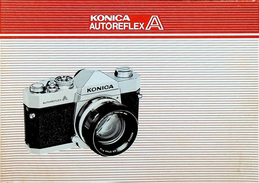 Konica Autoreflex A Camera Instructions Manual