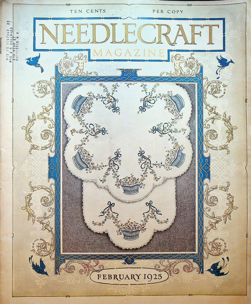 Needlecraft Magazine February 1925 VFW Emblem Veteran's of Foreign Wars