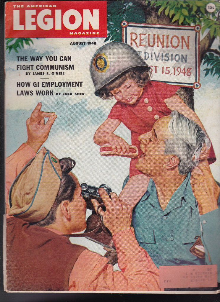 American Legion Magazine Bill Luberoff Reunion Cover August 1948