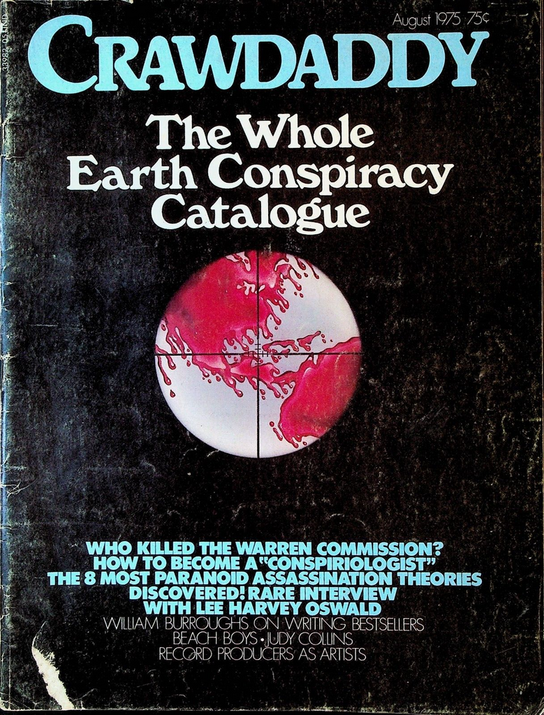 Crawdaddy Magazine August 1975 JFK Assassination Beach Boys Um Kalthoum