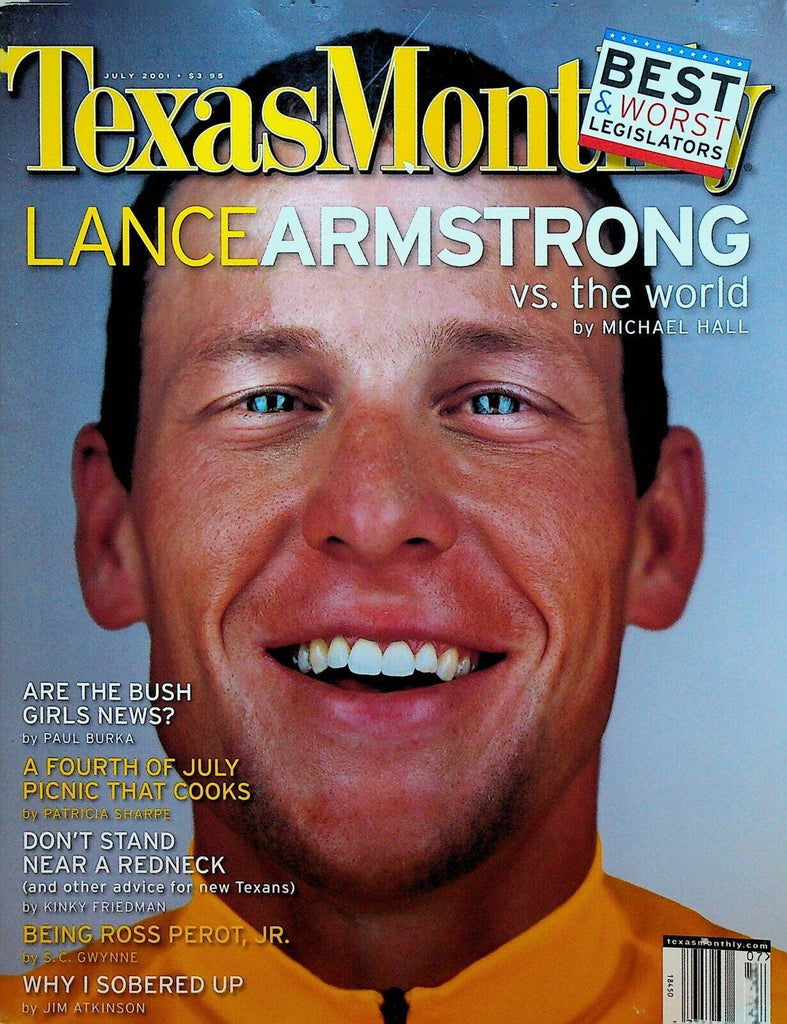 Texas Monthly Magazine July 2001 Lance Armstrong Ross Perot Jr Jim Atkinson