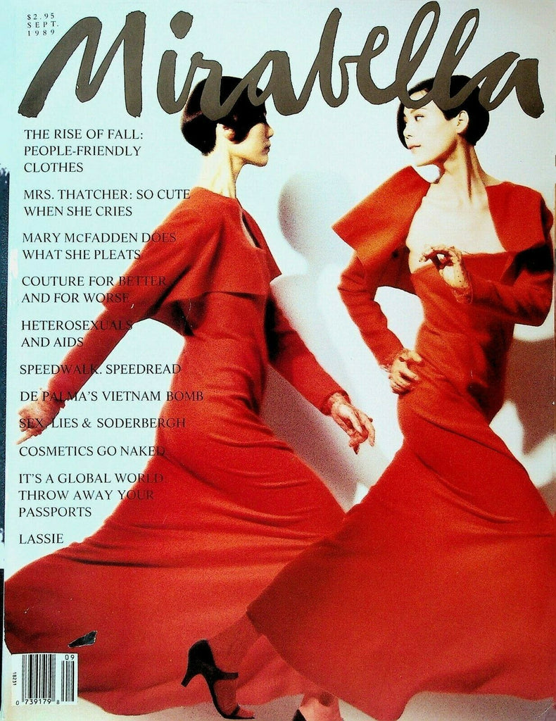 Mirabella Magazine September 1989 Gilda Radner Lassie Ingrid Bergman