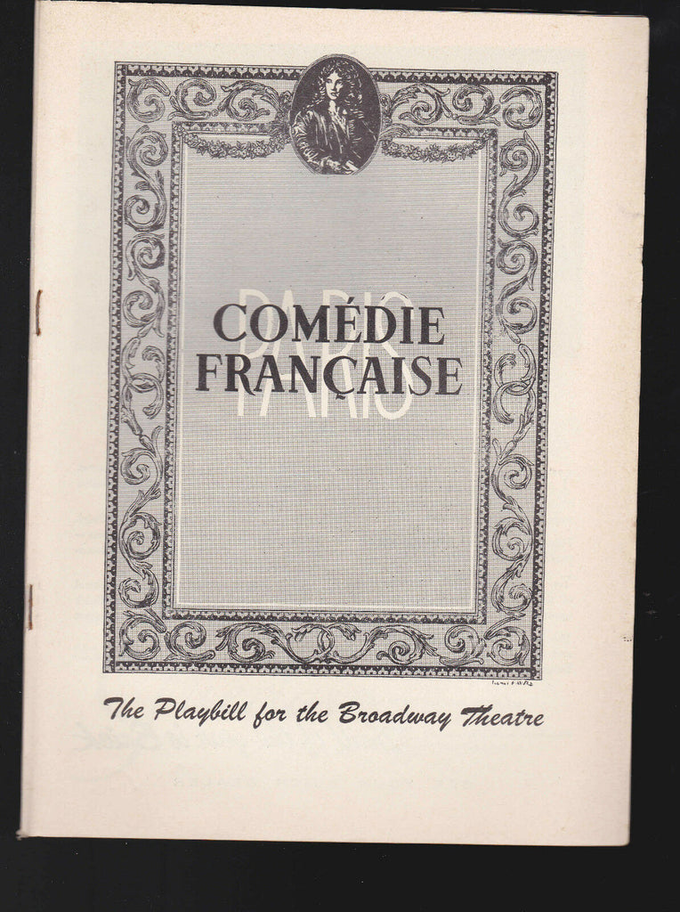 Comedie Francaise Playbill Le Bourgeois Gentilhomme Maurice Escande 1955