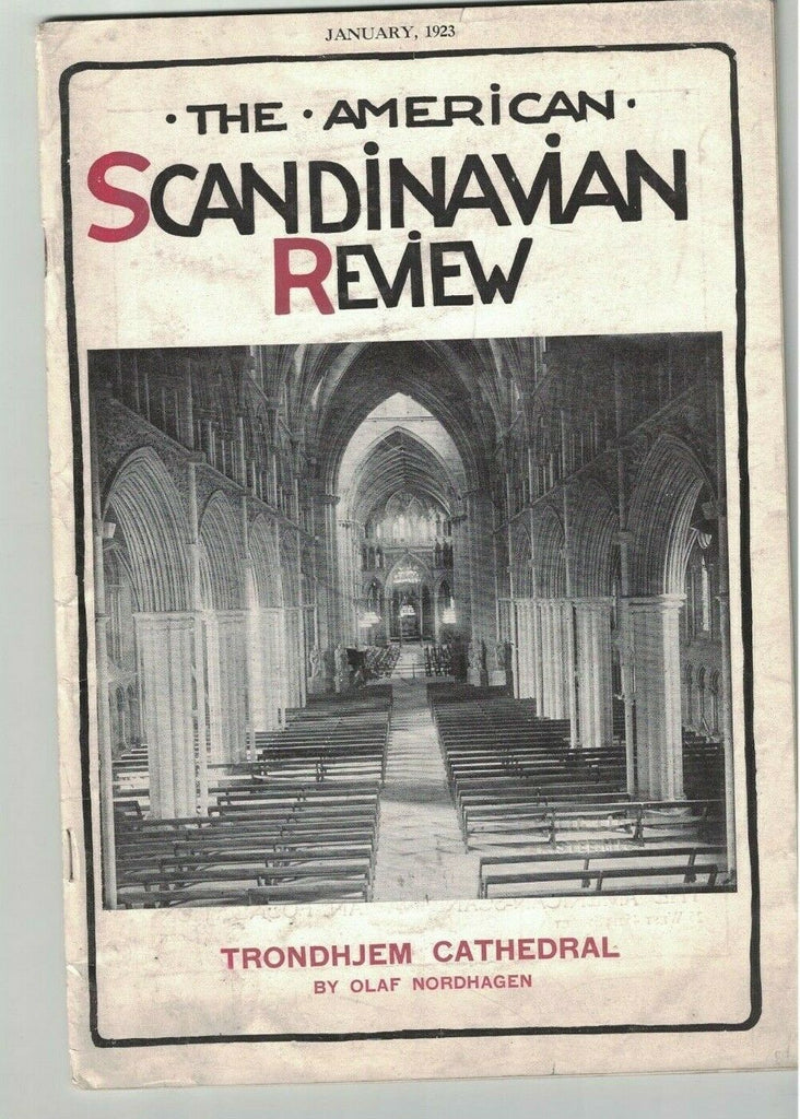 American Scandinavian Review January 1923 Trondhjem Cathedral Princess Dagmar