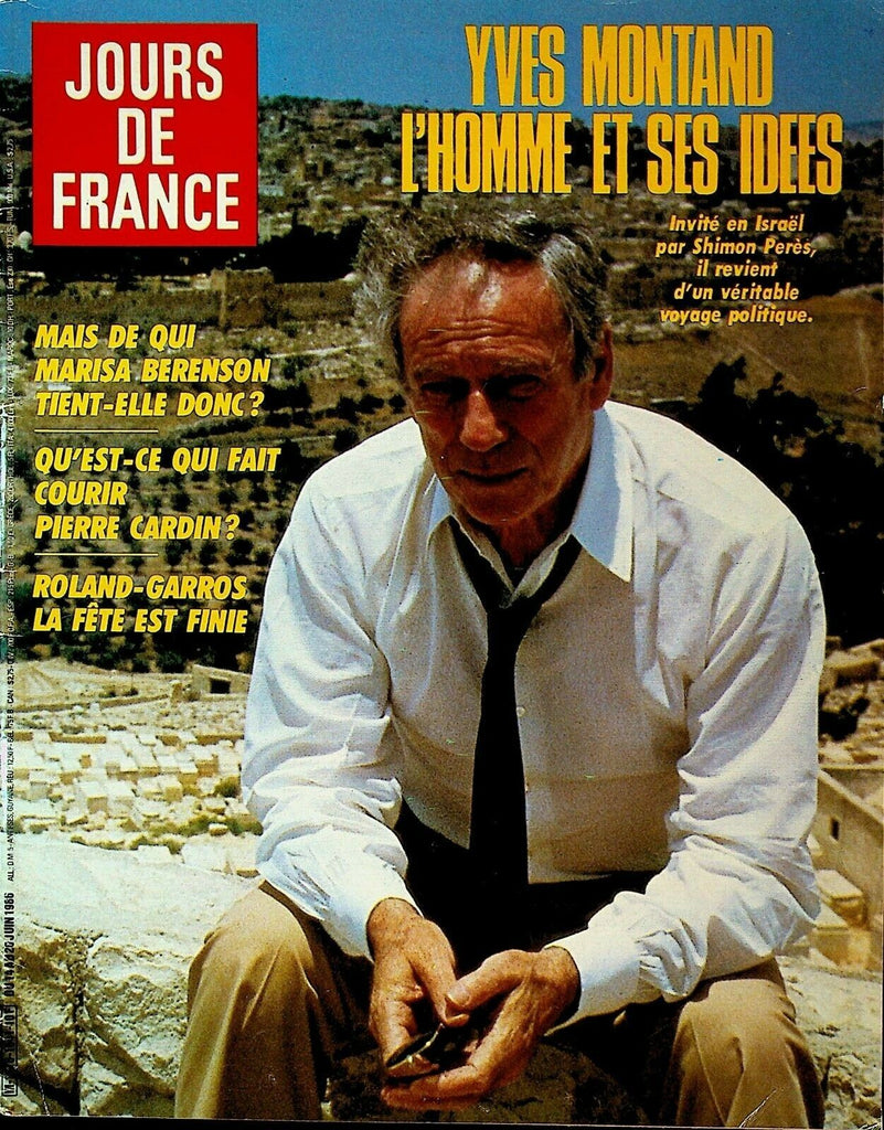 Jours de France June 14 1986 Yves Montand Kabuki Marisa Berenson King Hussein