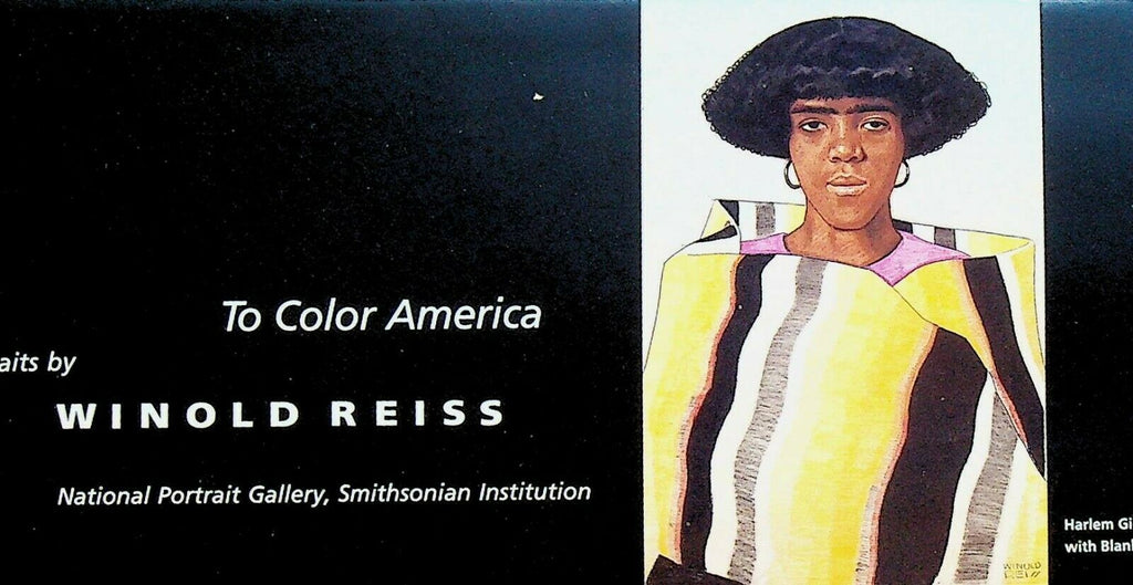 To Color America Portraits by Winold Reiss Brochure 1989 Smithsonian