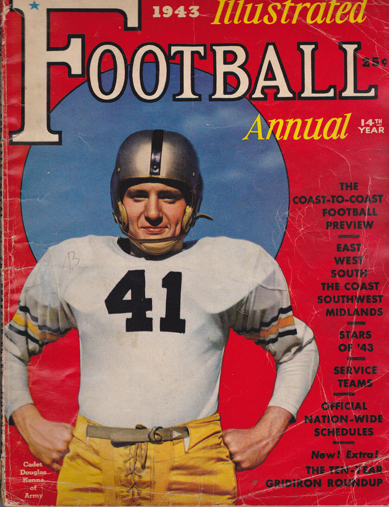 Illustrated Football Annual 1943 Douglas Kenna of Army Comic Book Ad