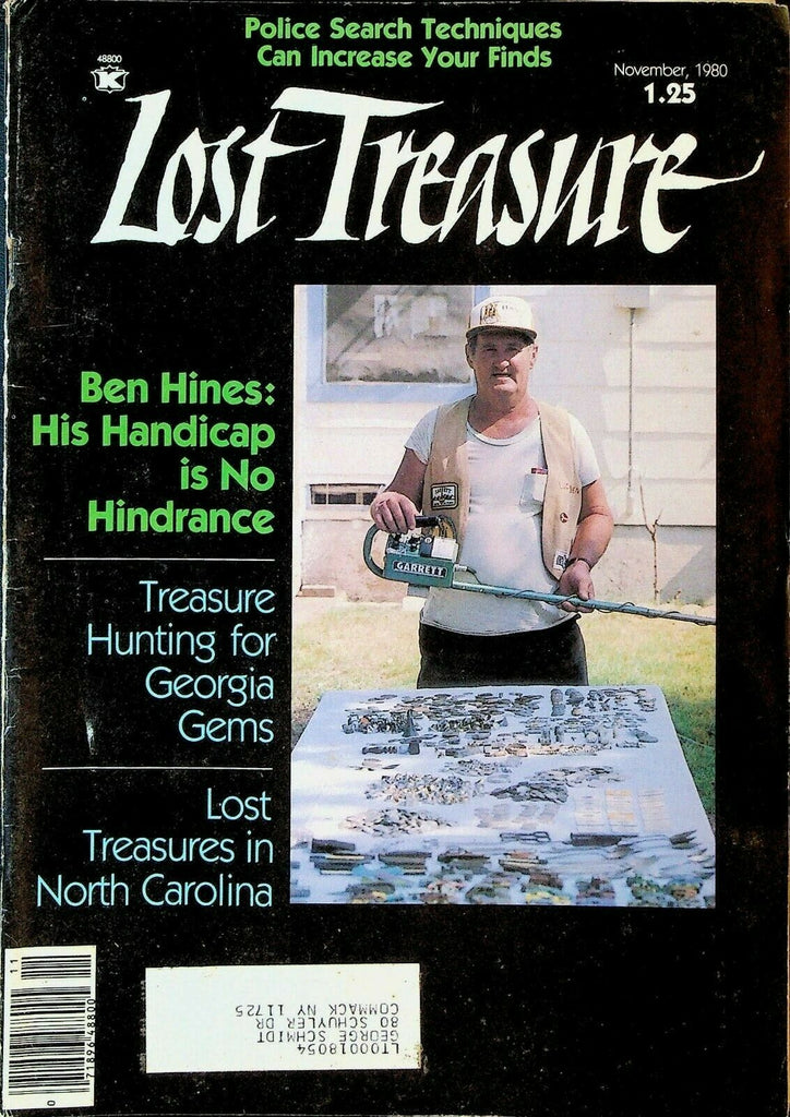 Lost Treasure Magazine November 1980 Ben Hines El Dorado Canyons