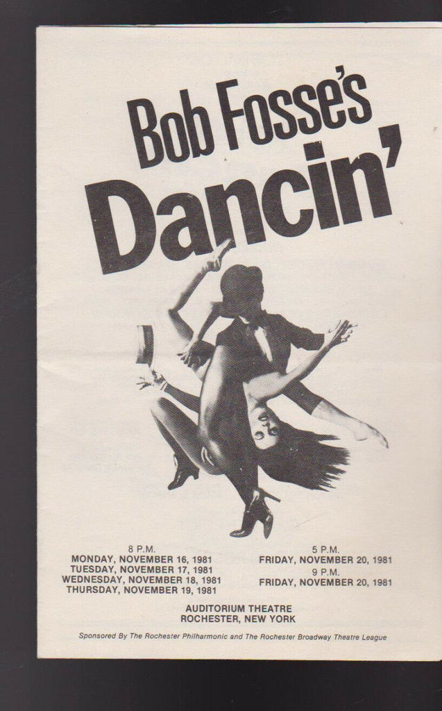 Bob Fosse's Dancin 1981 L Cortez McKay Daniel May Douglas Bates
