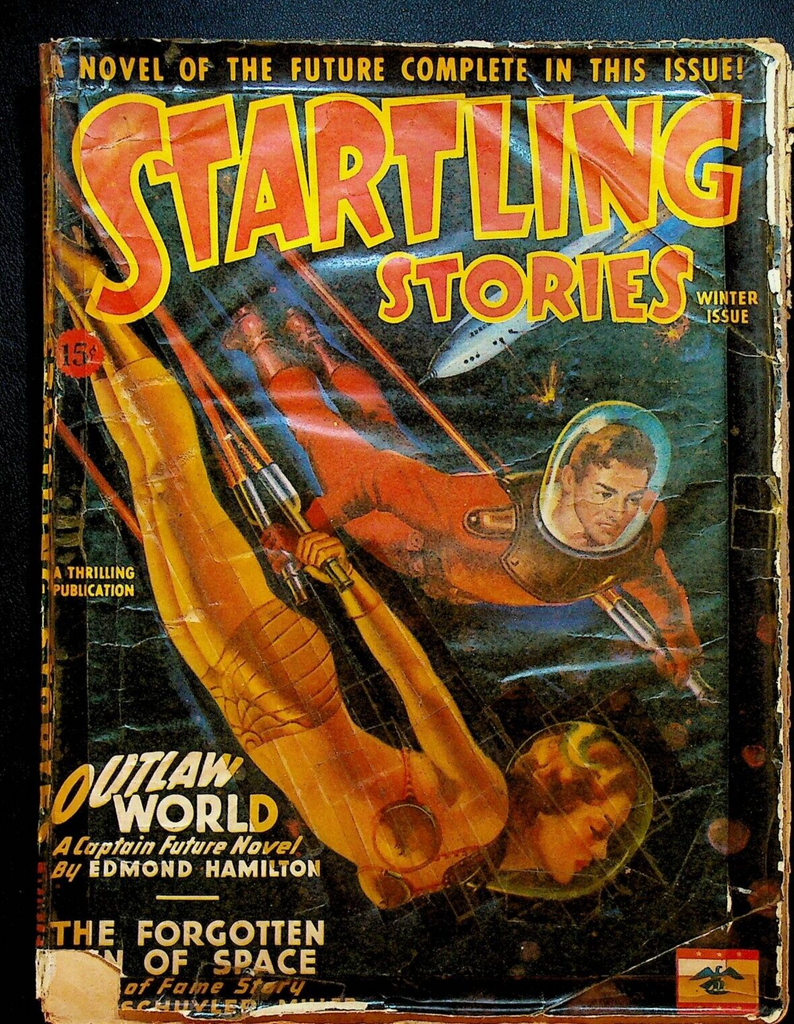 Startling Stories Pulp Winter 1946 Edmond Hamilton Sam Merwin Jr